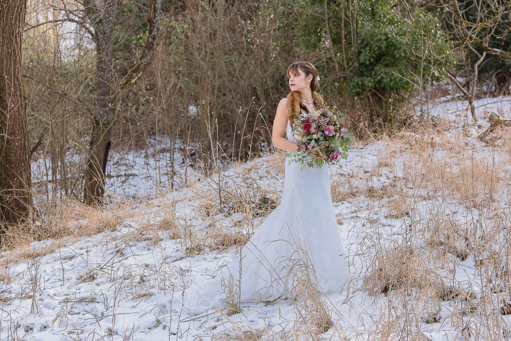 Braut im Schnee